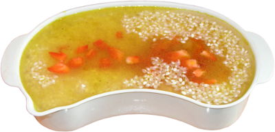 ry� risotto, s�odka papryka czerwona, bulion warzywny, miseczka do gotowania ry�u na parze w parowarze